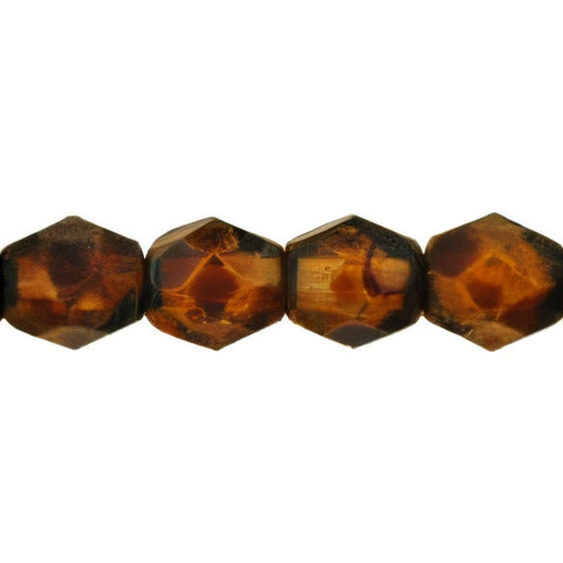 Czech Fire-Polish 4mm Matte - Crystal - Picasso (50pcs)