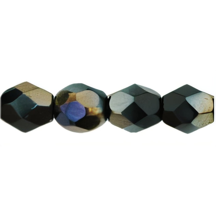 Czech Fire-Polish 4mm Twilight - Jet (50pcs)