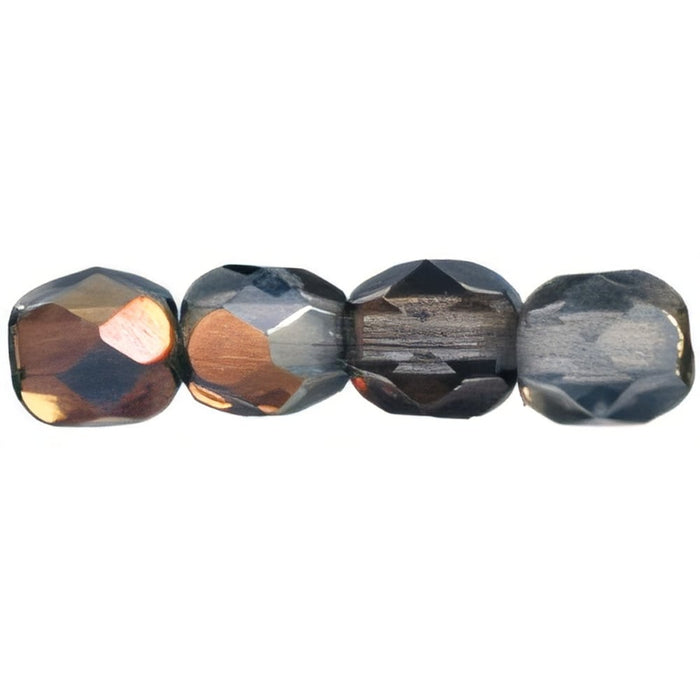 Czech Fire-Polish 4mm Twilight - Montana Blue (50pcs)