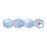 Czech Fire-Polish 4mm Crystal/Montana Blue AB (50pcs)