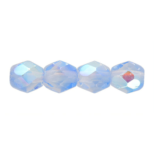 Czech Fire-Polish 4mm Crystal/Montana Blue AB (50pcs)