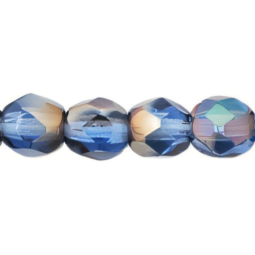Czech Fire-Polish 4mm Sapphire - Celsian (50pcs)