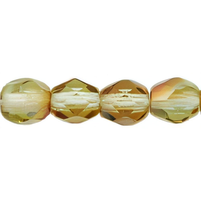 Czech Fire-Polish 4mm Chrysolite - Celsian (50pcs)