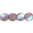 Czech Fire-Polish 4mm Opaque Purple AB (50pcs)