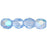 Czech Fire-Polish 4mm Med Sapphire AB (50pcs)