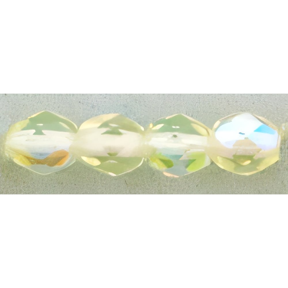 Czech Fire-Polish 4mm Jonquil AB (50pcs)