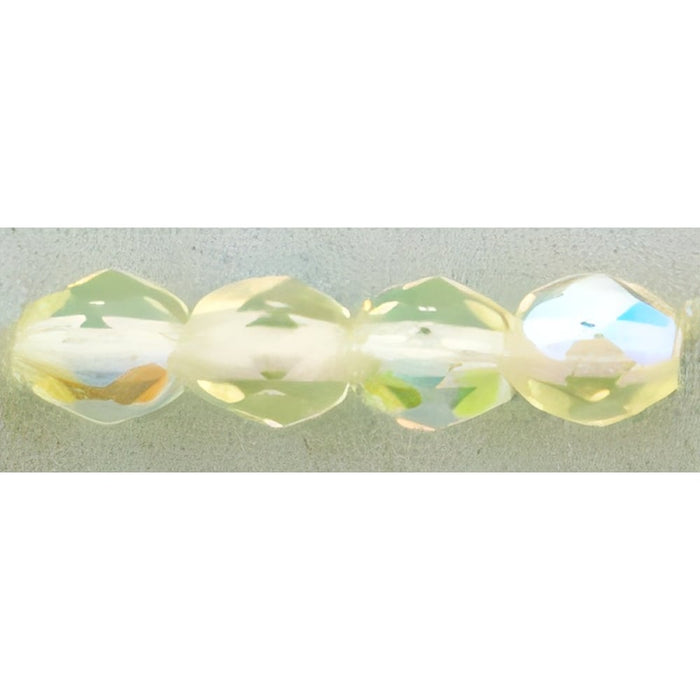 Czech Fire-Polish 4mm Jonquil AB (50pcs)