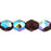 Czech Fire-Polish 4mm Garnet AB (50pcs)