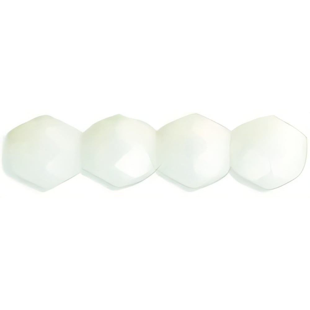 Czech Fire-Polish 6mm Milky White (25pcs)