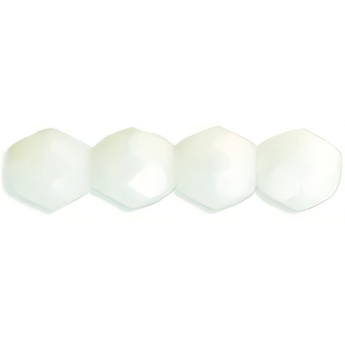 Czech Fire-Polish 6mm Milky White (25pcs)