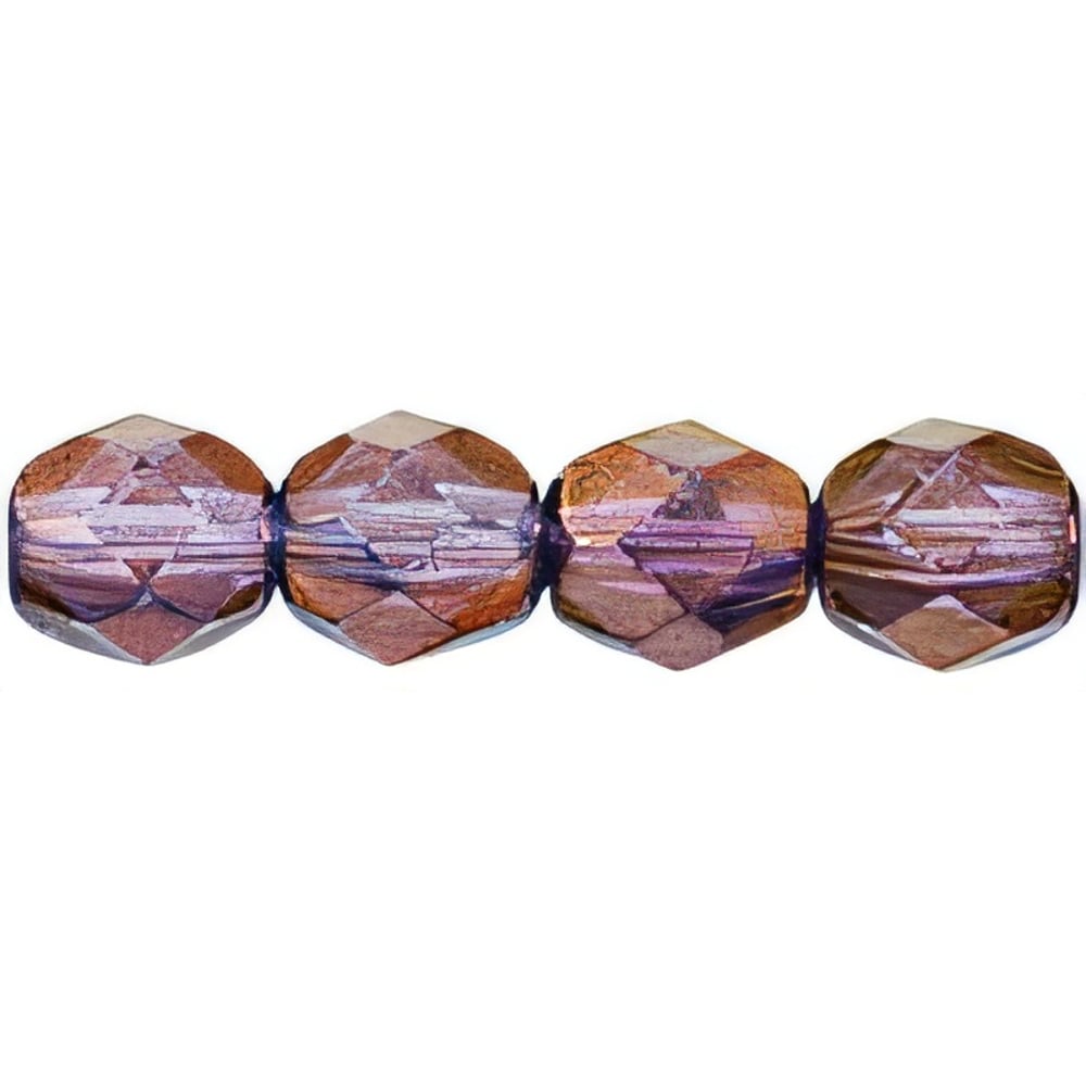 Czech Fire-Polish 6mm Bronze Illusion (25pcs)