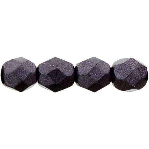 Czech Fire-Polish 6mm ColorTrends: Saturated Metallic Tawny Port (25pcs)