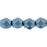 Czech Fire-Polish 6mm ColorTrends: Saturated Metallic Neutral Gray (25pcs)