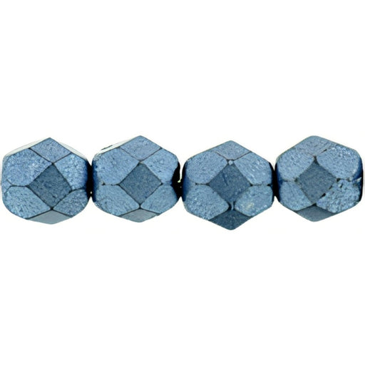 Czech Fire-Polish 6mm ColorTrends: Saturated Metallic Neutral Gray (25pcs)