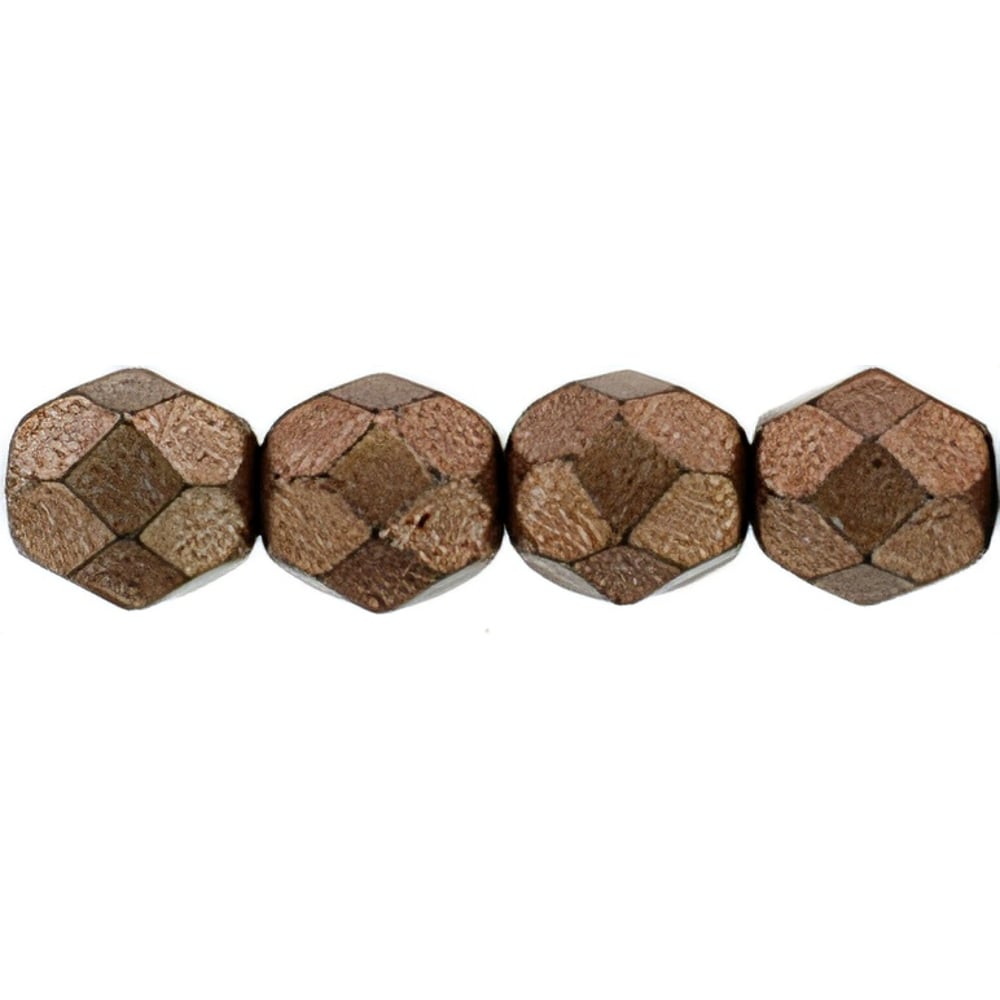 Czech Fire-Polish 6mm ColorTrends: Saturated Metallic Autumn Maple (25pcs)