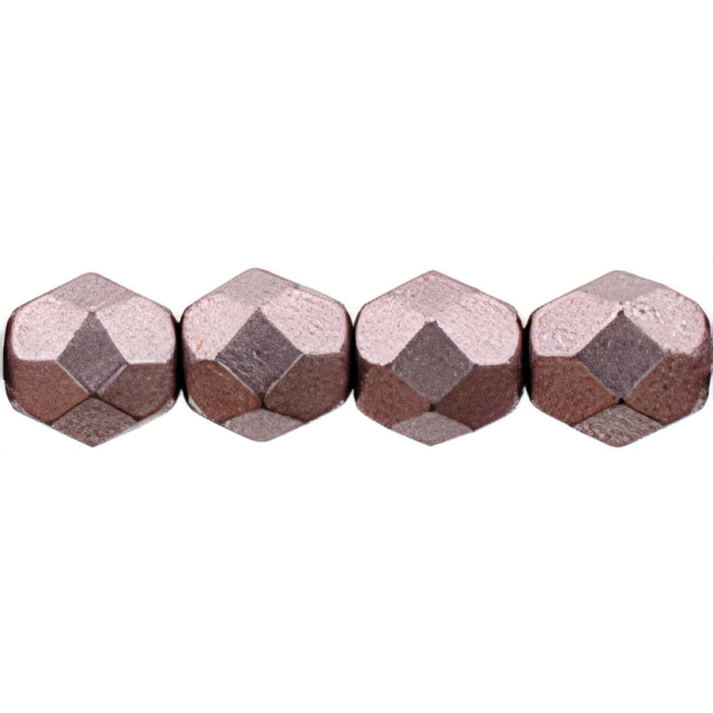 Czech Fire-Polish 6mm ColorTrends: Saturated Metallic Almost Mauve (25pcs)