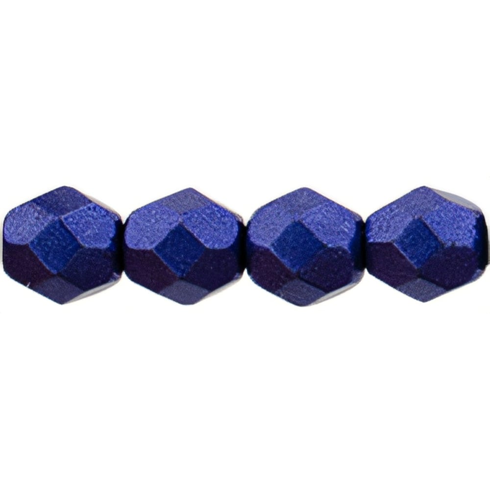 Czech Fire-Polish 6mm ColorTrends: Saturated Metallic Super Violet (25pcs)