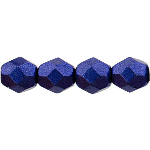 Czech Fire-Polish 6mm ColorTrends: Saturated Metallic Super Violet (25pcs)
