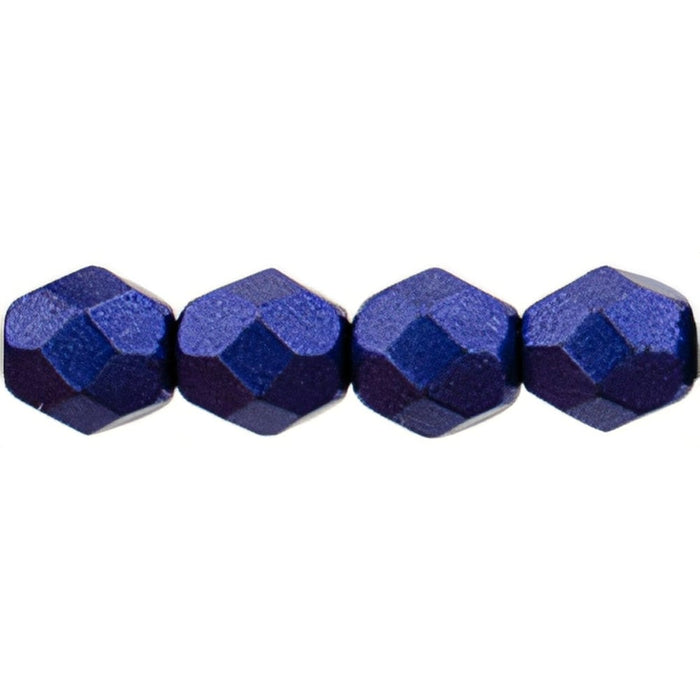 Czech Fire-Polish 6mm ColorTrends: Saturated Metallic Super Violet (25pcs)