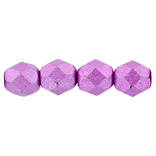 Czech Fire-Polish 6mm ColorTrends: Saturated Metallic Spring Crocus (25pcs)