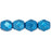 Czech Fire-Polish 6mm ColorTrends: Saturated Metallic Nebulas Blue (25pcs)