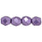 Czech Fire-Polish 6mm ColorTrends: Saturated Metallic Crocus Petal (25pcs)