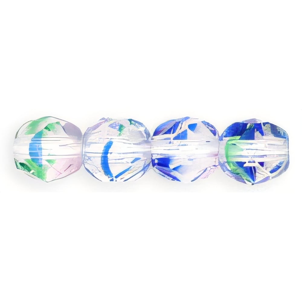 Czech Fire-Polish 6mm Crystal/Color (25pcs)
