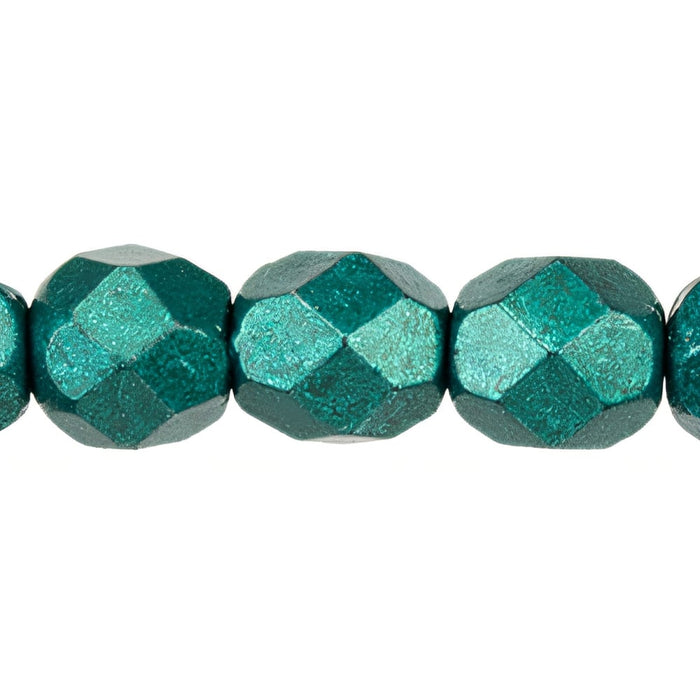 Czech Fire-Polish 6mm ColorTrends: Saturated Metallic Forest Biome (25pcs)