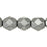 Czech Fire-Polish 6mm ColorTrends: Saturated Metallic Frost Gray (25pcs)