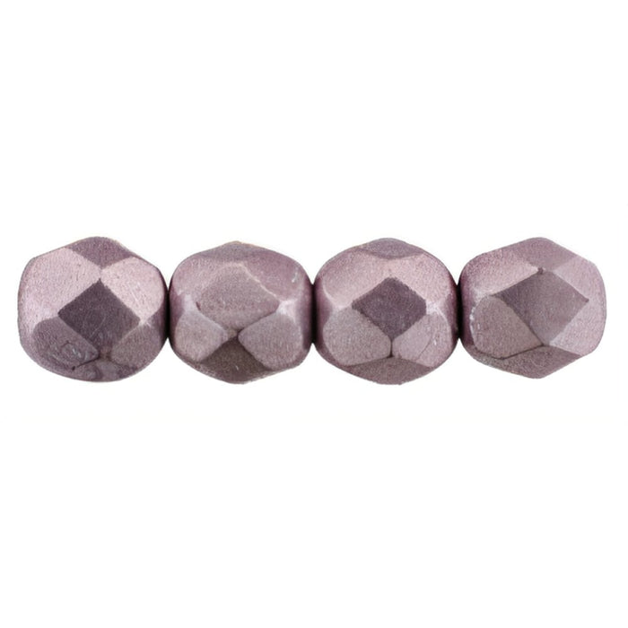 Czech Firepolish 6mm ColorTrends: Sueded Gold Blackened Pearl (25pcs)