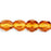 Czech Fire-Polish 6mm Dk Topaz (25pcs)