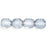 Czech Fire-Polish 6mm Luster - Transparent Blue (25pcs)