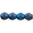 Czech Fire-Polish 6mm Matte - Iris - Blue (25pcs)