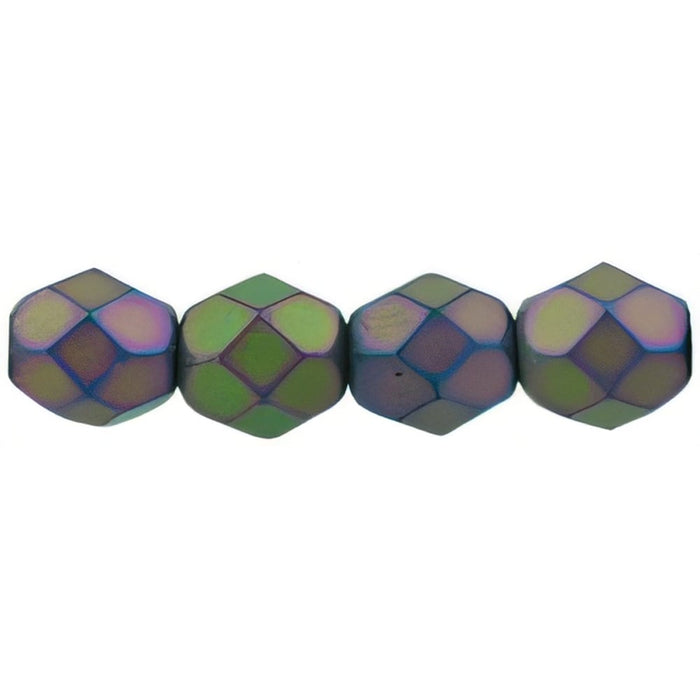 Czech Fire-Polish 6mm Matte - Iris - Purple (25pcs)