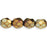 Czech Fire-Polish 6mm Iris - Brown (25pcs)