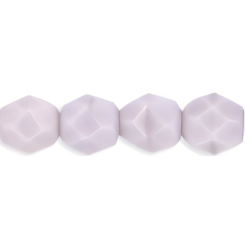 Czech Fire-Polish 6mm Coral Lavender (25pcs)