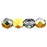 Czech Fire-Polish 6mm Gold 1/2 (25pcs)