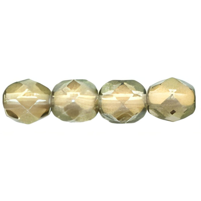 Czech Firepolish 6mm Halo - Linen (25pcs)