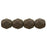 Czech Firepolish 6mm Saturated Brown (25pcs)