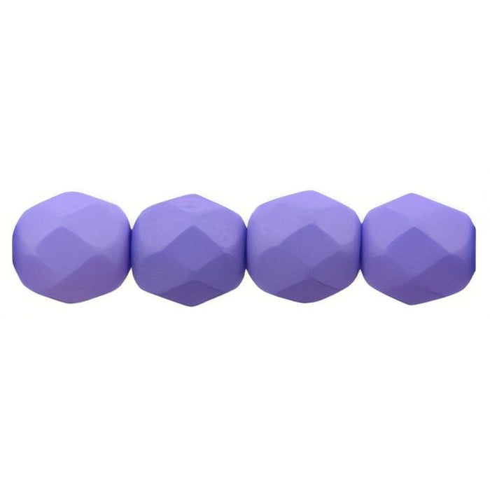 Czech Firepolish 6mm Saturated Purple (25pcs)