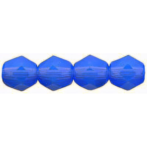 Czech Firepolish 6mm Milky Sapphire (25pcs)