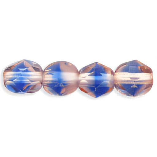 Czech Firepolish 6mm Lt Pink/Blue (25pcs)
