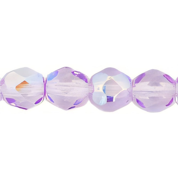 Czech Firepolish 6mm Coated - Lavender AB (25pcs)