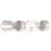 Czech Firepolish 6mm Crystal/Gray (25pcs)