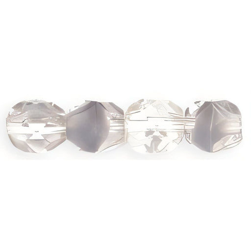 Czech Firepolish 6mm Crystal/Gray (25pcs)