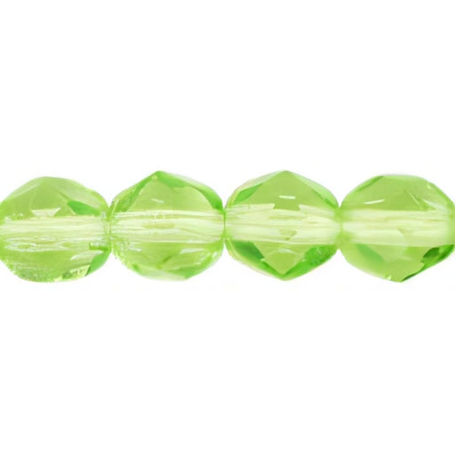 Czech Fire-Polish 6mm Lime Green (25pcs)