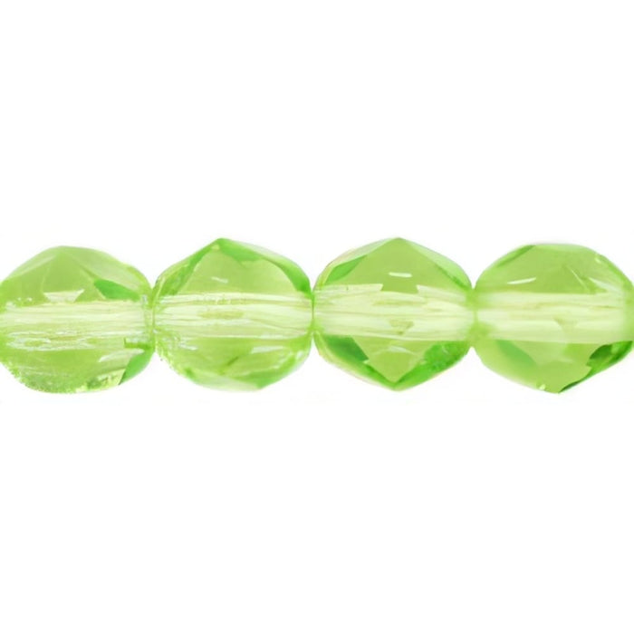 Czech Fire-Polish 6mm Lime Green (25pcs)