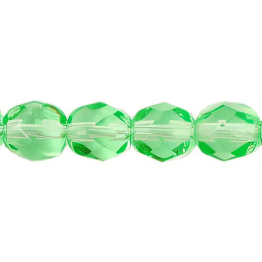 Czech Fire-Polish 6mm Peridot (25pcs)