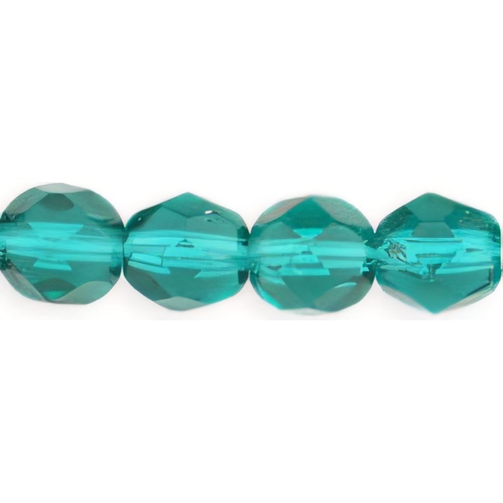 Czech Fire-Polish 6mm Emerald (25pcs)