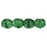 Czech Firepolish 6mm Opaque Green w/Black (25pcs)